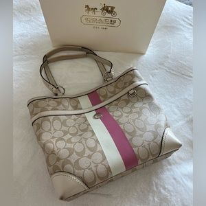 Vintage Coach Tote Shoulder Bag